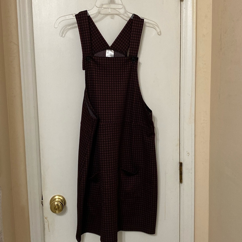 Rachel XL Rory Red Plaid Overall Dress